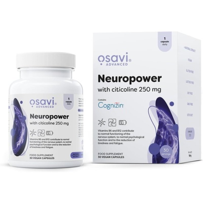 Osavi Neuropower with Citicoline 250mg 30 Vegan Capsules