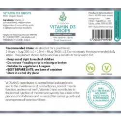 Nature's Own Vegan Vitamin D3 Drops 15ml