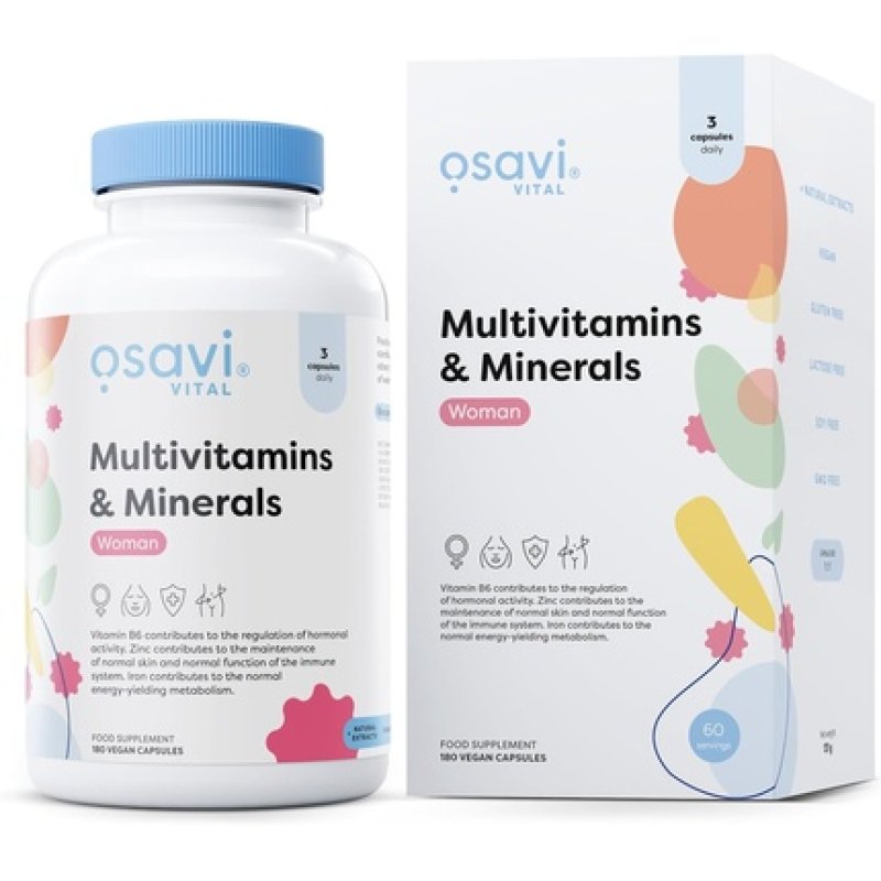 Osavi Multivitamins & Minerals for Women 180 Vegan Capsules