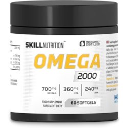 Skill Nutrition Omega 2000mg Softgels 60 Count Fish Oil 800mg EPA