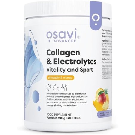 Osavi Collagen Electrolytes Vitality and Sport Pineapple & Mango 390g