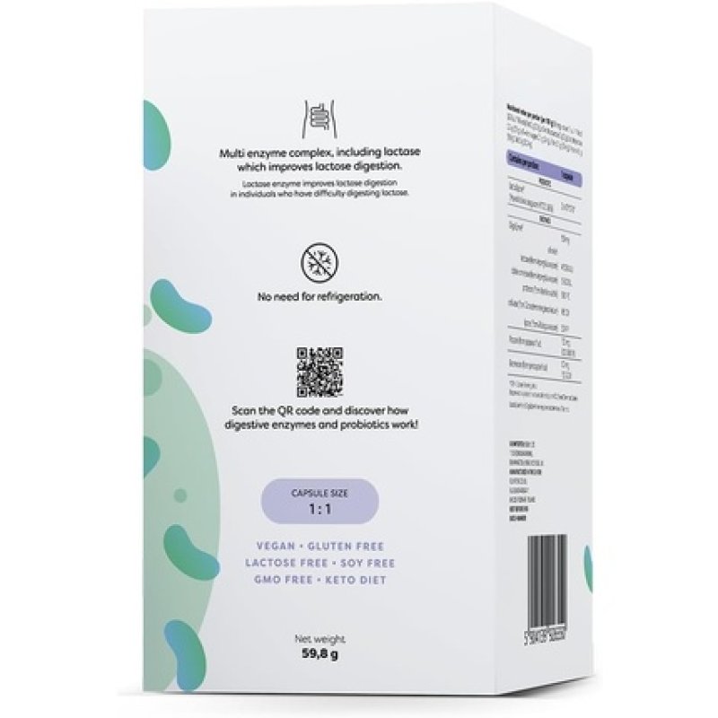 Osavi Digestive Enzymes Probiotic 120 Vegan Capsules