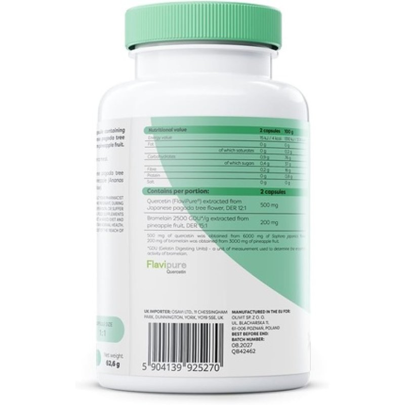 Osavi Quercetin with Bromelain 120 Vegan Capsules