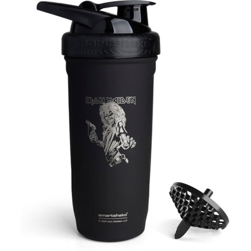 Smartshake Rockband Reforce Stainless Steel Protein Shaker Bottle 900ml 30oz