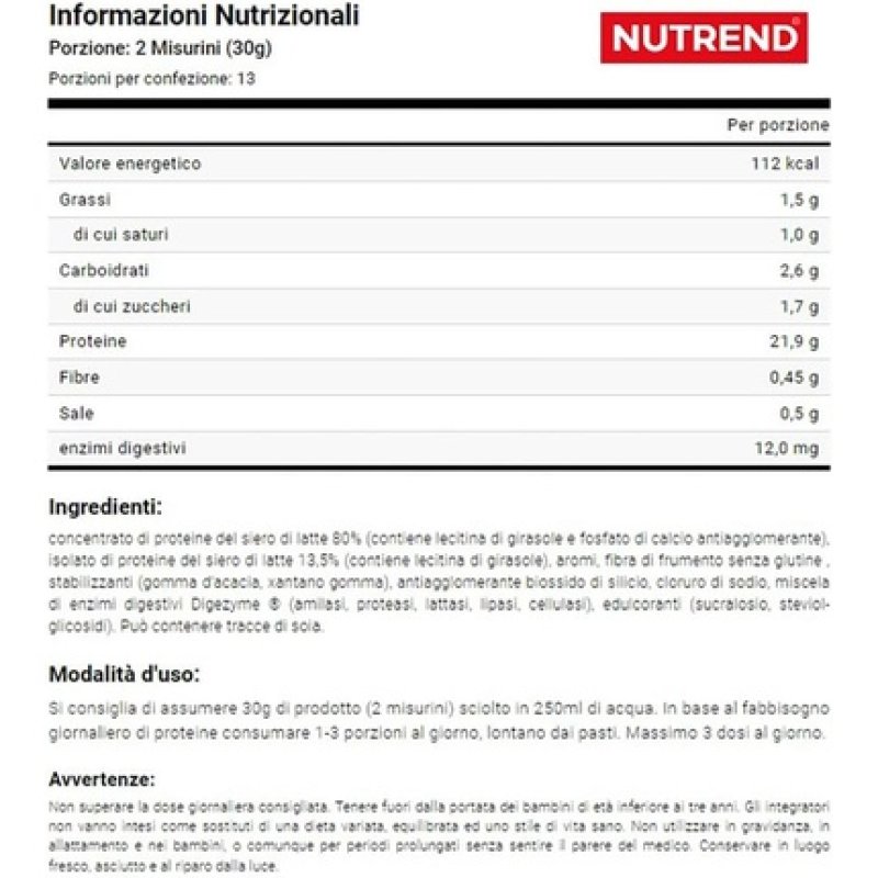 Nutrend 100 Whey Protein Chocolate Coconut 1000g