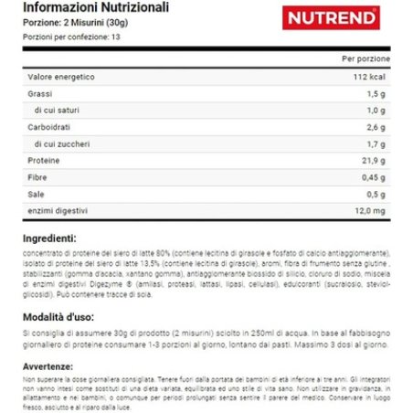 Nutrend 100 Whey Protein Chocolate Coconut 1000g