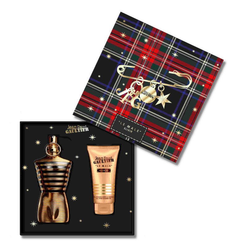 Jean Paul Gaultier Gift Set Le Male Elixir Parfum 125ml Shower Gel 75ml