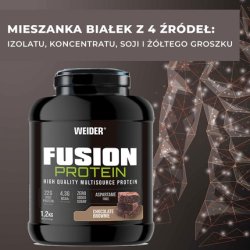 Weider Fusion Protein 12kg Chocolate Brownie Flavor Complete Formula