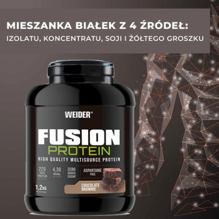 Weider Fusion Protein 12kg Chocolate Brownie Flavor Complete Formula