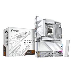GIGABYTE X870 AORUS ELITE X3D ICE Motherboard - Supports AMD Ryzen 9000 CPUs, 16 2 2 Phases Digital VRM, up to 9000Hz