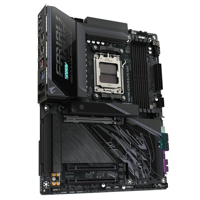 GIGABYTE X870E AORUS ELITE X3D Motherboard - Supports AMD Ryzen 9000 CPUs, 16 2 2 Phases Digital VRM, up to 9000Hz DDR5