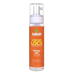 Taliah Waajid Love My Locs Honey Set Loc Hair Mousse 8oz - Firm Hold Natural
