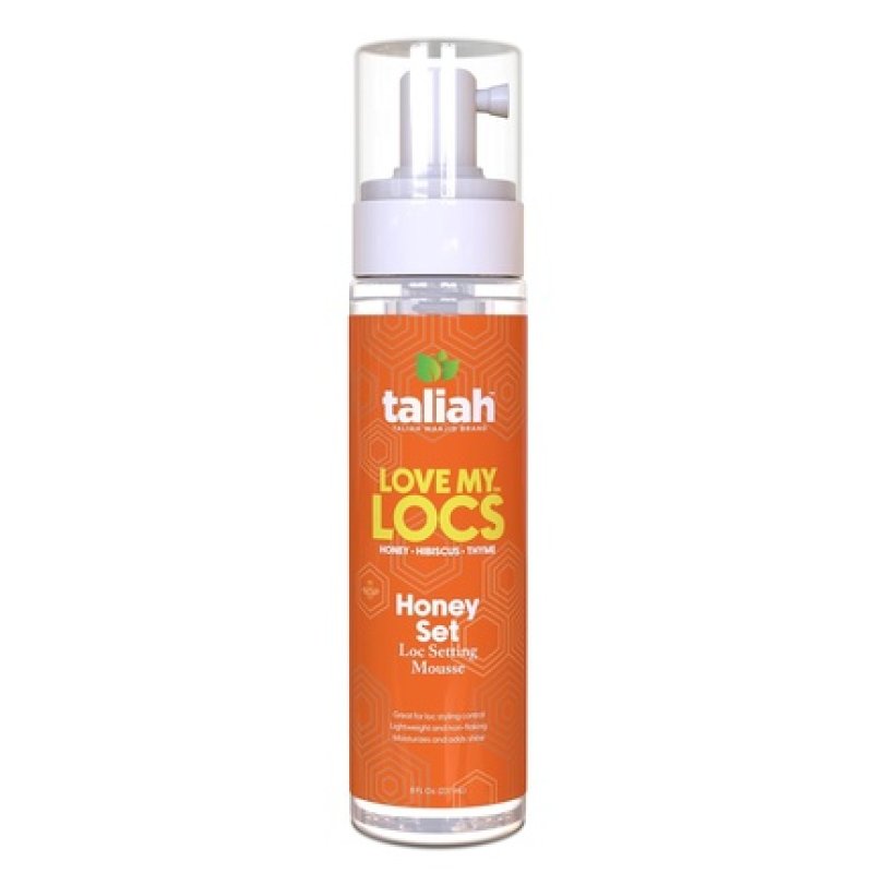 Taliah Waajid Love My Locs Honey Set Loc Hair Mousse 8oz - Firm Hold Natural