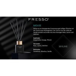 Fresso Reed Diffuser with Sticks - Modern Room Fragrance
