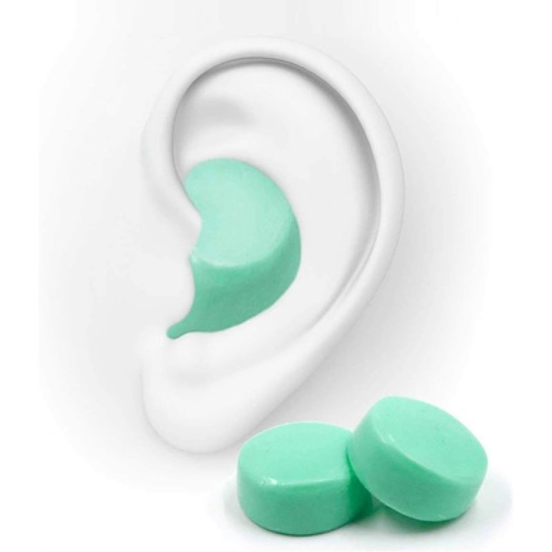 Haspro Moldable Silicone Earplugs 6 Pairs with Plastic Container