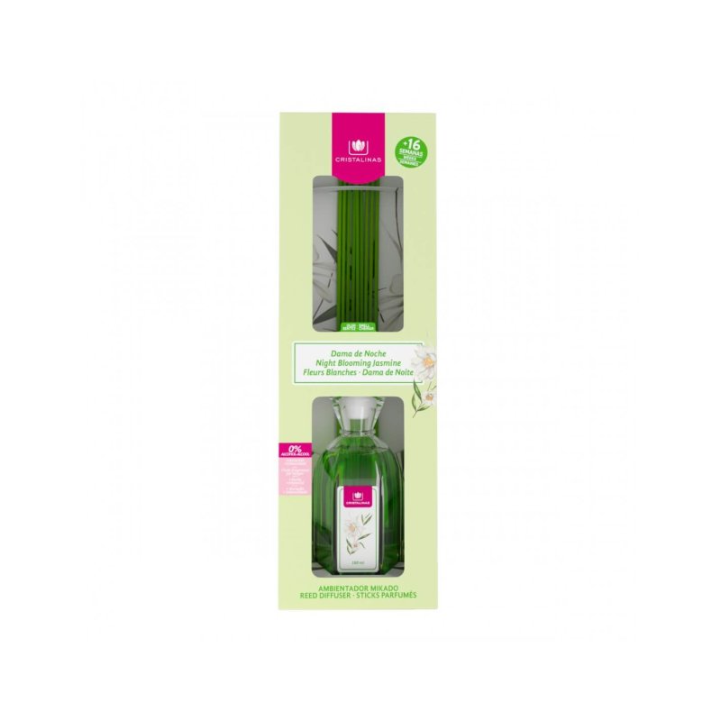 CRISTALINAS Crystal Clear Air Freshener Lady of the Night Green 10.5 x 8 x 33 cm