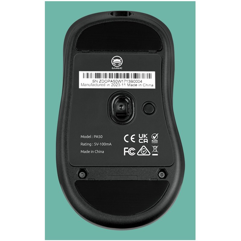 GAMIAC PA50 mouse Gaming Right-hand USB Type-C Optical 12400 DPI