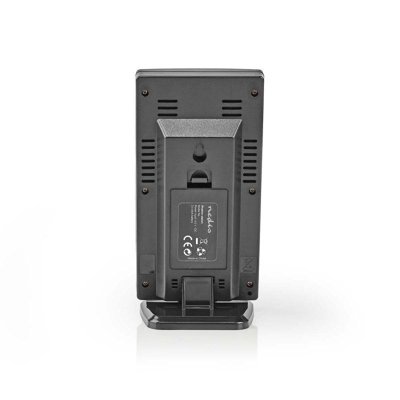 Nedis WEST201GY digital weather station Black, Silver