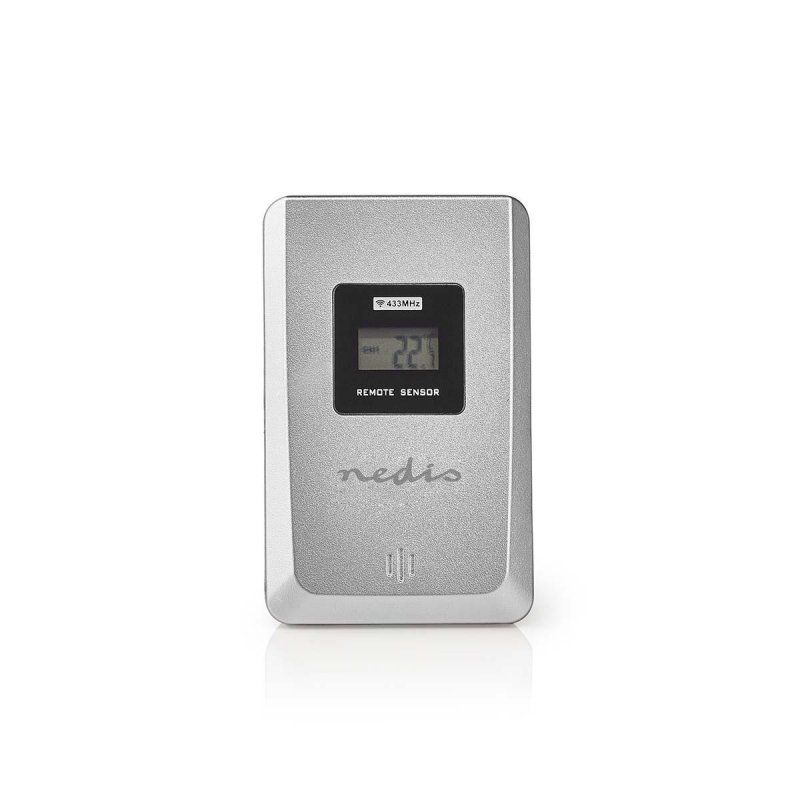 Nedis WEST201GY digital weather station Black, Silver