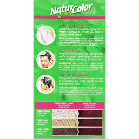 Hair Dye Permanent Natural Color Green Intense Red