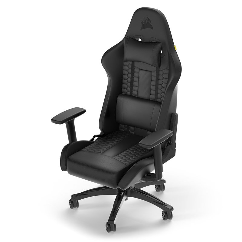 Corsair TC100 Relaxed Gamingstuhl, Kunstleder - schwarz