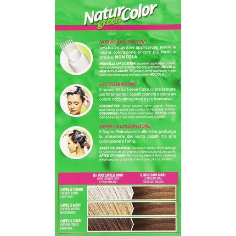 Permanent Natural Color Green 7 d Golden Blond