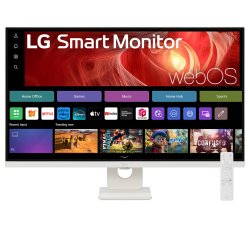 LG 32U721SA-W.AEU Smart Monitor - 4K UHD, webOS, Apple Airplay 2 integrierter Mediaplayer, Screen Share, Bluetooth,