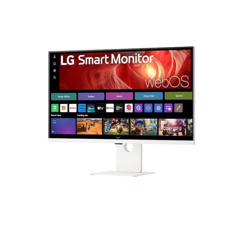 37U730SA-W.AEU Smart Monitor - 4K UHD, AirPlay 2, Screen Share Bluetooth, USB-C (PD 65 W)
