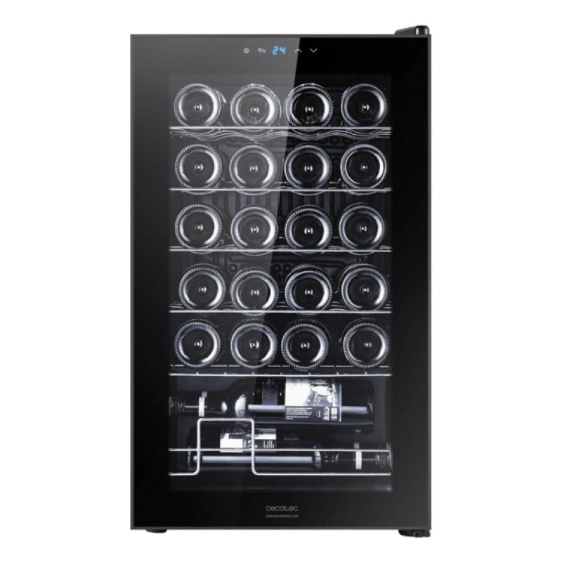 Cecotec 00124 wine cooler Compressor wine cooler Freestanding Black 24 bottle(s)