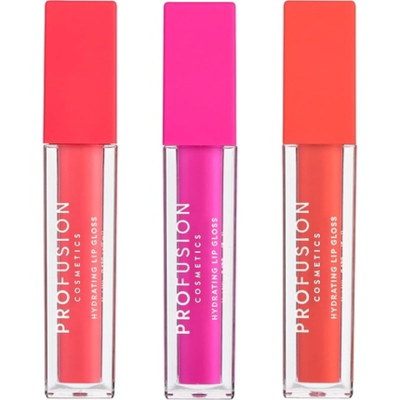 Profusion Cosmetics Lip Trio Hydrating Lip Gloss with High Shine Finish