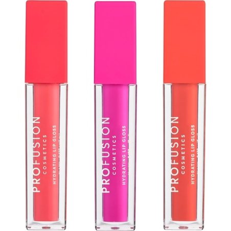 Profusion Cosmetics Lip Trio Hydrating Lip Gloss with High Shine Finish