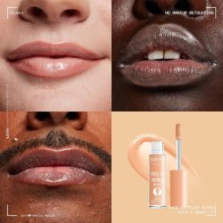 NYX PROFESSIONAL MAKEUP This Is Milky Gloss Lip Gloss with 12 Hour Hydration Vegan Milk & Hunny 0.13 Fl Oz
