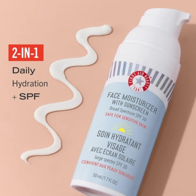 First Aid Beauty Ultra Repair Face Moisturizer with Sunscreen SPF 30 2-in-1