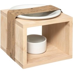 Perfume Burner Ceramic Bamboo D 11.5 H 11.5