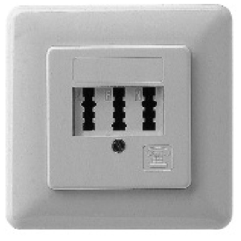 Zekom Tae Triple Socket Tae 2 X 66 Nff Surface Mounted Pure White