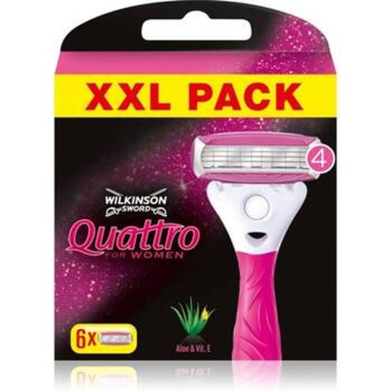 Wilkinson Sword Quattro For Women Sensitive 6 Pieces
