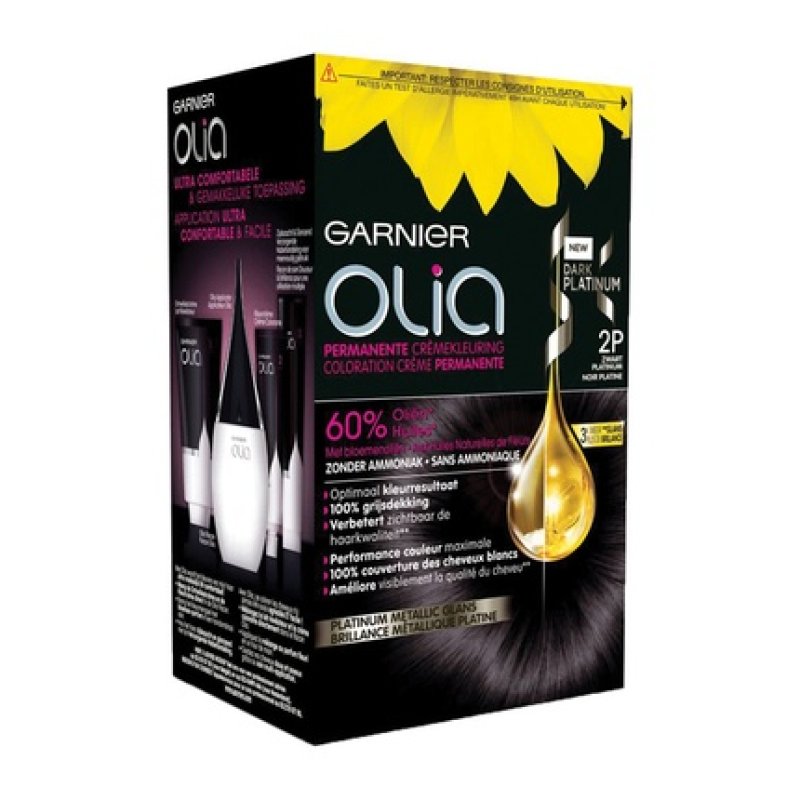 Garnier Olia P2 Platinum Black Hair Color