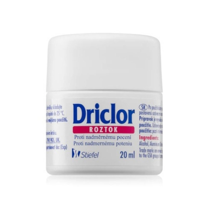 Driclor Antiperspirant Rollon Antisweating Solution 20 Ml