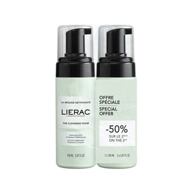 Lierac The Cleansing Foam Set Of 2 X 150 Ml Facial Cleansers