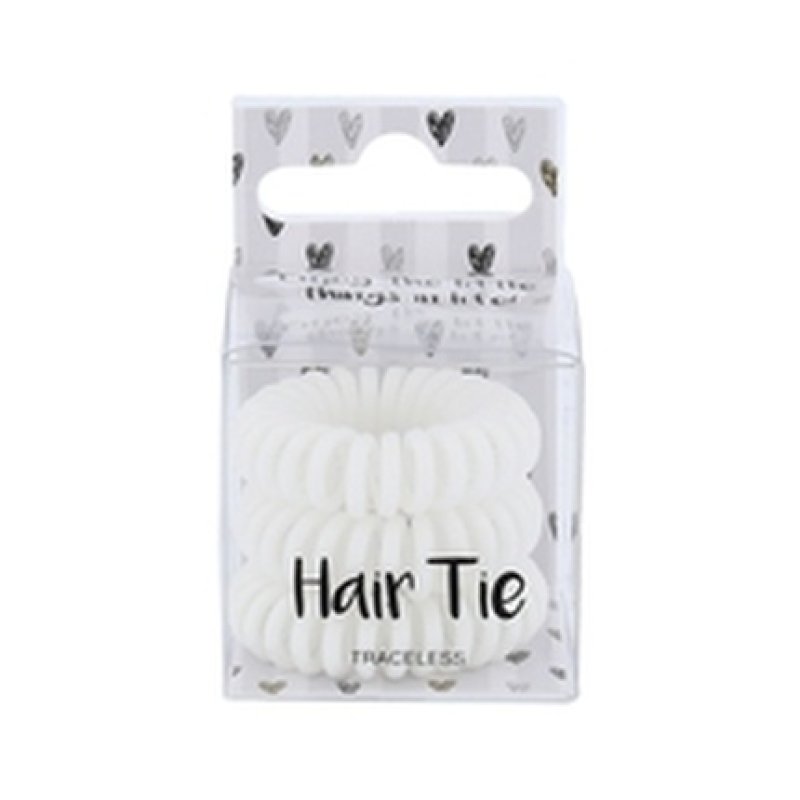 2k Hair Tie White 3 Pieces