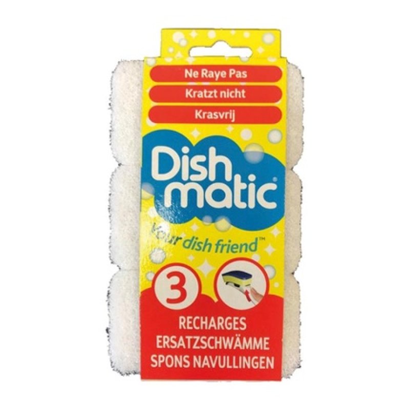 Dishmatic Refill Sponge Scratch Free