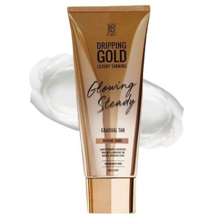 Dripping Gold Selftanning Cream Mediumdark Glowing Steady Gradual Tan 200 Ml