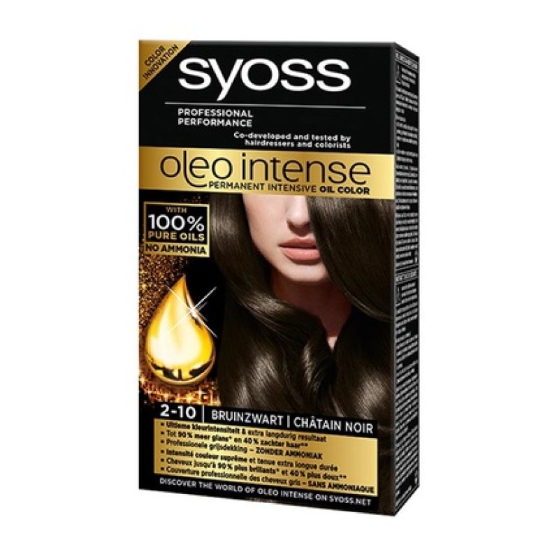 Syoss Color Oleo Intense 210 Brown Black Hair Color