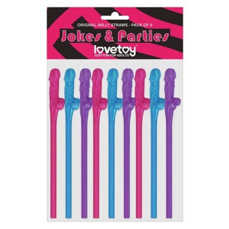 Lovetoy Penis Straws 9 Pieces