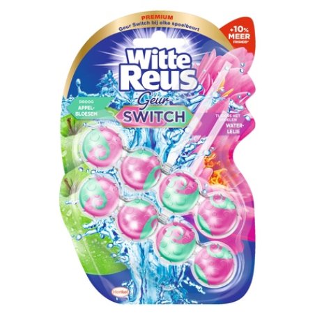 Witte Reus Toilet Block Fragrance Switch Apple Blossom Water Lily