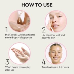 Tanologist Self Tan Drops Light 30ml - Add Self Tanning Drops to Skin Care