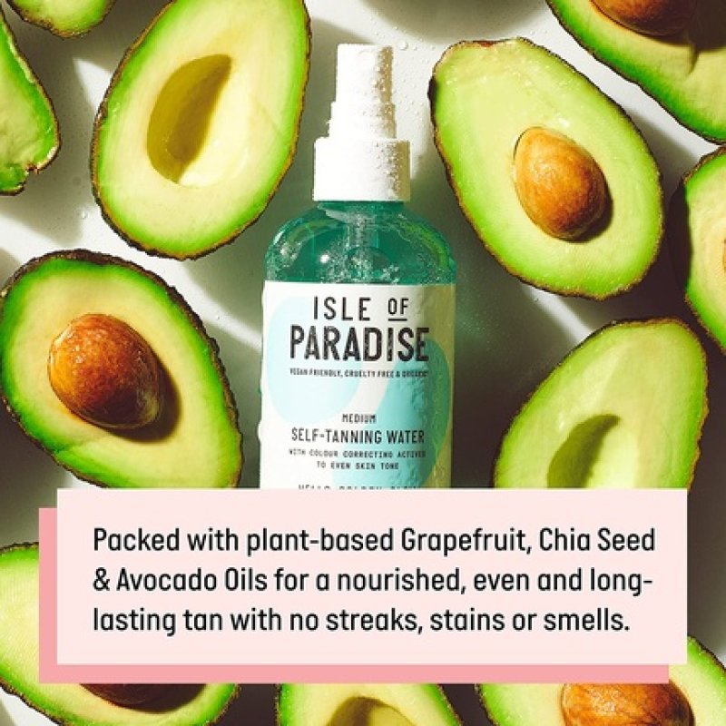 Isle of Paradise Medium Self-Tanning Water Spray 200 ml Natural Body