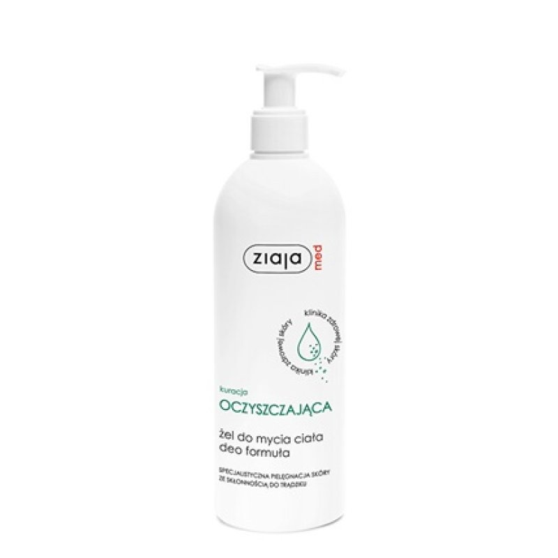 Ziaja Body Wash Gel 400 Ml Antibacterial Treatment Cleansing Gel