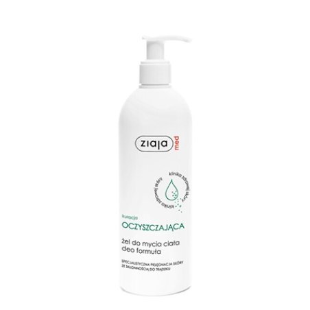 Ziaja Body Wash Gel 400 Ml Antibacterial Treatment Cleansing Gel