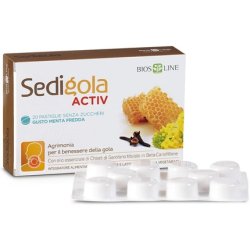 Bios Line Sedigola Activ 20 Cold Mint Flavor Tablets Food Supplement